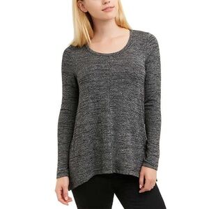 Jones New York Charcoal Long Sleeve Top size large women